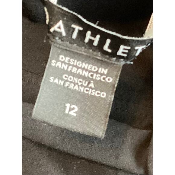 Athleta Women's Brooklyn Heights High Rise Pleated Wide Leg Pants Black Size 12 - Picture 7 of 10